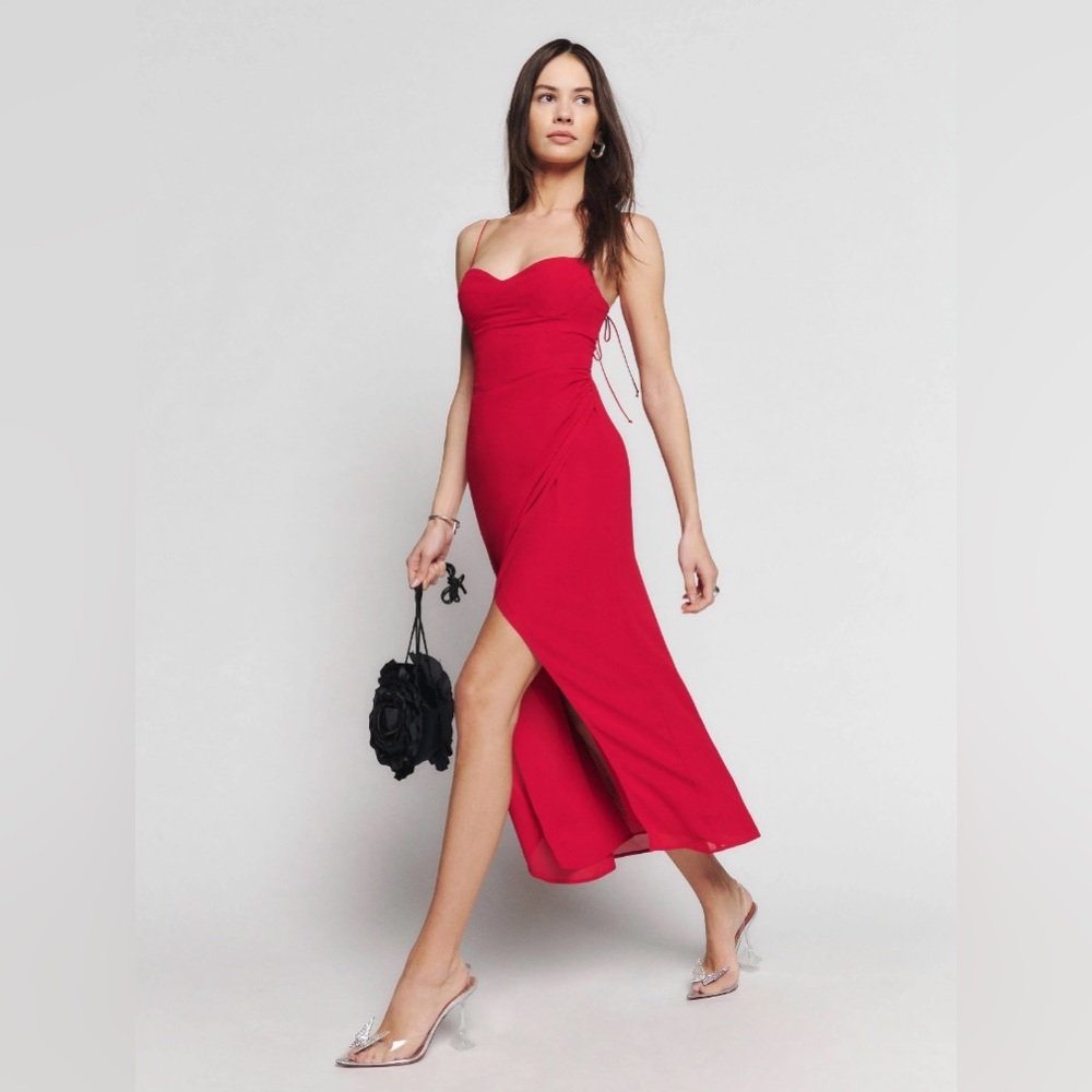 Never been worn. Reformation dress. Color red. Size 2